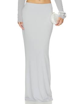 NBD - Amreen Women's Slinky Jersey Pull-On Maxi Skirt Grey