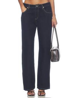 Nakedvice - Chadwick Women's Mid-Waist Wide Jeans Indigo