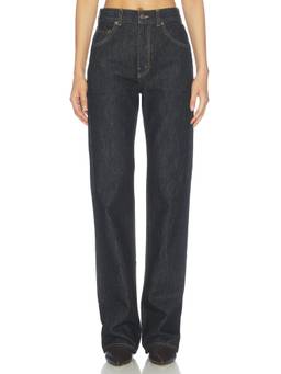 NILI LOTAN - Women's Mid-Waist Straight-Leg Jeans Indigo