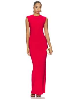 Norma Kamali - Slinky Jersey Women's Sleeveless Pull-On Maxi Dress Red