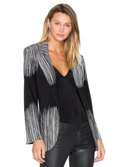 Norma Kamali - Oversized Women's Faux Leather Zip Front Bomber Jacket Black