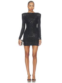 Nookie - Halo 2-way Women's Sequin Embellished Bodycon Mini Dress Black