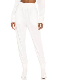NONchalant Label - Alexis Women's Wide-Leg Twill Trousers Beige