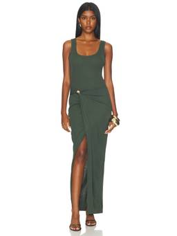 Nanushka - Nenet Women's Side Twist Detail Maxi Dress Green