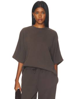 On - X Fka Twigs Club Collective Women's Oversized Crew Neck Tee Grey