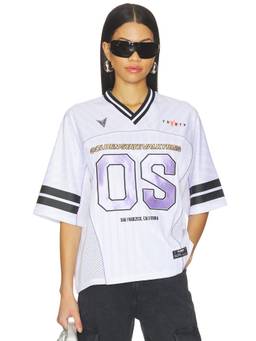 Off Season - Golden State Valkyries Women’s Boxy Mesh Panel Top White