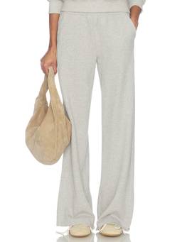 perfectwhitetee - Leni Women's Elasticated Waist Wide-Leg Joggers Grey