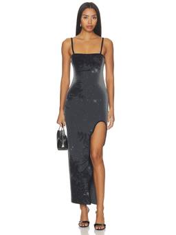 PH5 - Iris Women's Sleeveless Slit Maxi Dress Black