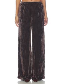 Proenza Schouler White Label - Meadow Women's Elastic Waist Wide-Leg Palazzo Pants Brown
