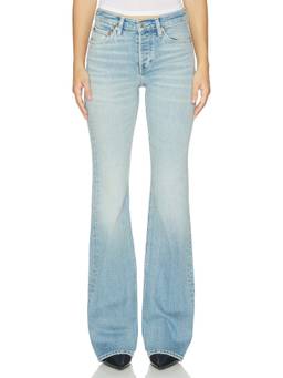 RE DONE - 70s Women's High Rise Bootcut Jeans Blue