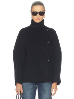 Rohe - Double-Faced Women's Wool Cashmere Button Jacket Black