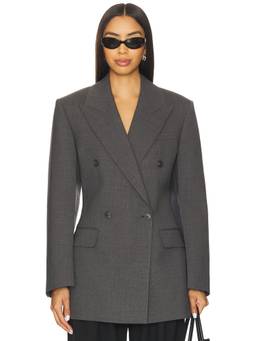 Rohe - Double Faced Women's Wool Pankou Closure Jacket Charcoal