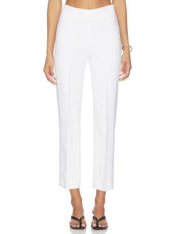 Rohe - Cigarette Leg Women's Mid-Waist Side Zip Cigarette Pants White
