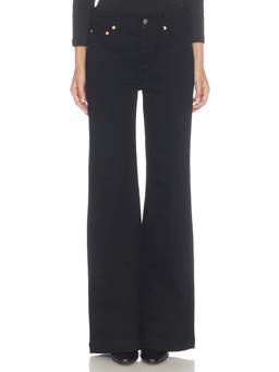 ROLLA'S - Jane Aline Women's Mid-Waist Stretch Flared Jeans Black