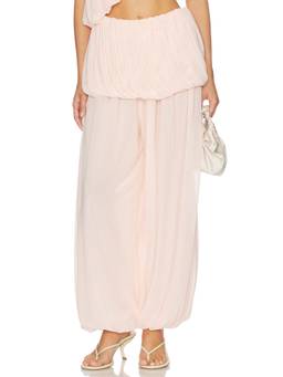 Ronny Kobo - Willa Women's Pull-On Pleated Wide Palazzo Pants Peach