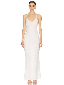 Runaway The Label - Nina Ruched Women's Sleeveless Halter Neck Maxi Dress Black