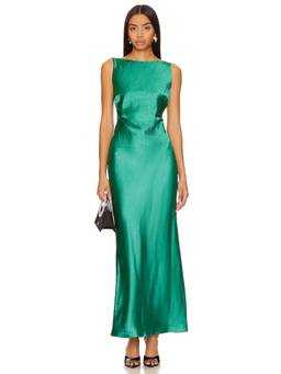 Runaway The Label - Cross Front Women's Floral Halter Maxi Dress Blue
