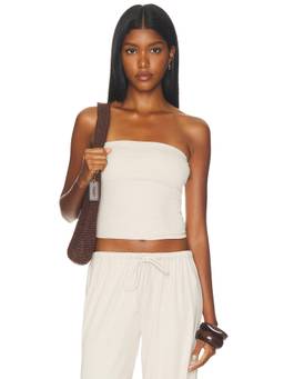 Runaway The Label - Anji Women's Strapless Tube Crop Top White