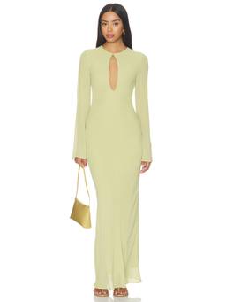 Stone Cold Fox - x REVOLVE Women's Cut-Out Flared Cuff Maxi Dress Yellow