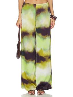SEVEN WONDERS - Vega Women's Elastic Waist Wide-Leg Palazzo Pants Multi-Color