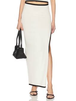 SEVEN WONDERS - Xyla Women's Front Tie Wrap Maxi Skirt Blue