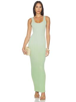 SNDYS - x REVOLVE Women's Ribbed Knit Sleeveless Bodycon Maxi Dress Green