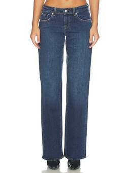 7 For All Mankind - Low Straight Women's Low Waist Straight-Leg Jeans Blue