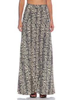 Show Me Your Mumu - Maverick Women's Faux Leather Belted Mini Skirt Brown
