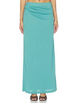 Significant Other - Drue Women's Ruched Pull-On Maxi Skirt Teal