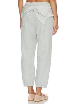 Sandy Liang - Dimple Women's Elastic Waist Fleece Joggers Grey