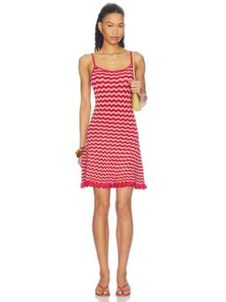 Solid & Striped - Talia Women's Striped Knit Mini Dress Red