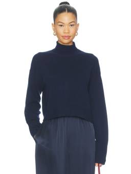 SABLYN - Turtleneck Women's Lightweight Cashmere Turtleneck Sweater Navy Blue