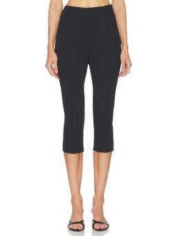 Smythe - Pintuck Women's Pleated Tailored Capris Black