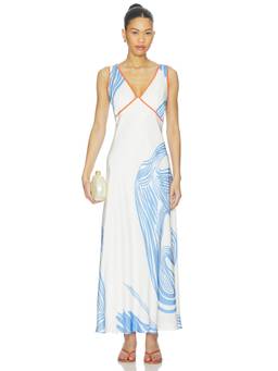 Sancia - Madeleine Women's Sleeveless V-Neck Maxi Dress White