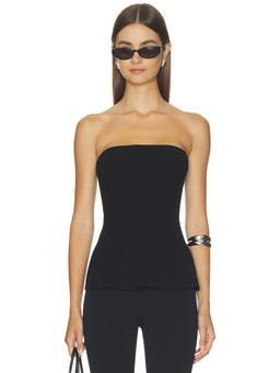 Sold Out NYC - Soiree Women's Strapless Rib Knit Top Black
