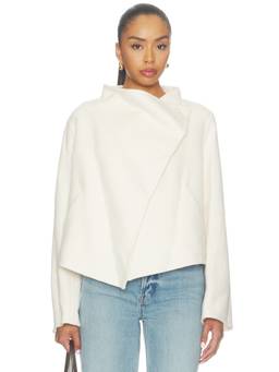 Soia & Kyo - Bree Women's Wrap Single Button Jacket Ivory