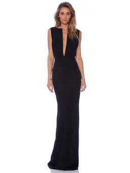 SOLACE London - Seri Women's Strapless Boned Bodice Maxi Dress Red