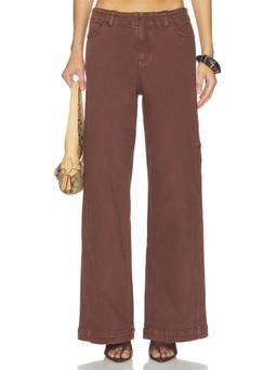 Sovere - Dakota Women's Mid-Waist Wide Jeans Brown