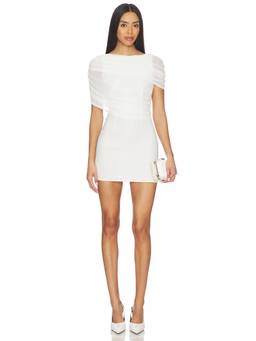 superdown - Bailey Women's Mesh Overlay Bodycon Mini Dress White
