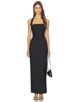 superdown - Caisyn Women's Halter Neck Sleeveless Maxi Dress Black