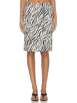 superdown - Sofia Women's Zebra Print Pencil Midi Skirt Multi-Color