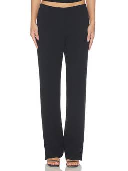 SAMSOE SAMSOE - Sabonnia Women's Twill Straight-Leg Trousers Black