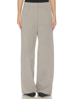 SAMSOE SAMSOE - Saheaven Women's Wide-Leg Twill Trousers Beige
