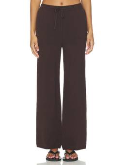 Stitches & Stripes - Devoe Women's Drawstring Wide-Leg Palazzo Pants Brown