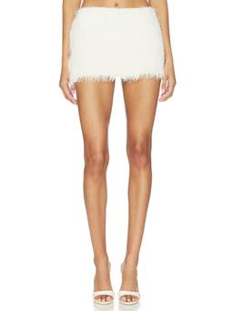 The Dolls House - Brush Fringe Women's Fully Lined Mini Skirt Chamonix