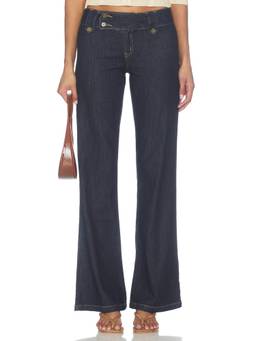 Tiger Mist - Kittie Women's Stretch Flared Jeans Indigo
