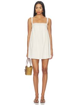 Tularosa - Colette Women's Eyelet Strap Mini Dress White