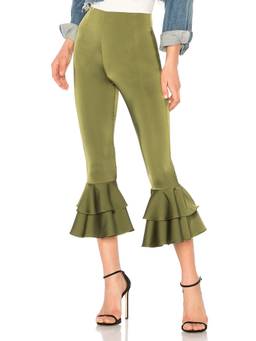 Tularosa - Claudia Women's Embroidered Drawstring Palazzos Brown