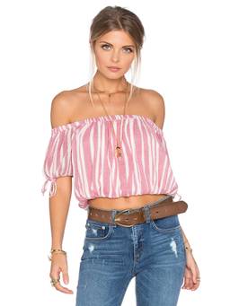 Tularosa - Pointelle Women's Sleeveless Halter Neck Knit Top White
