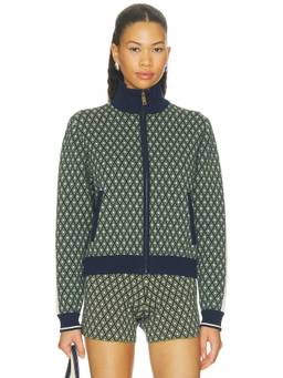 THE UPSIDE - Margot Women's Knit Zip-Up Jacket Green